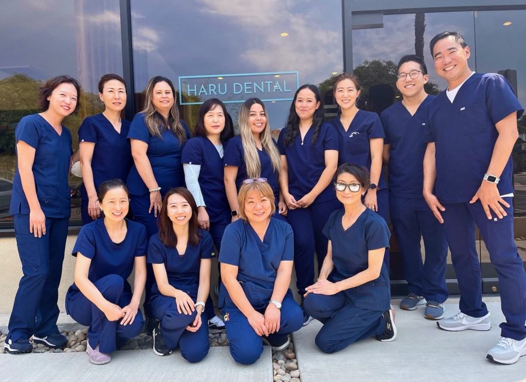 Haru Dental Team outside their office building