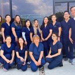 Haru Dental Team outside their office building